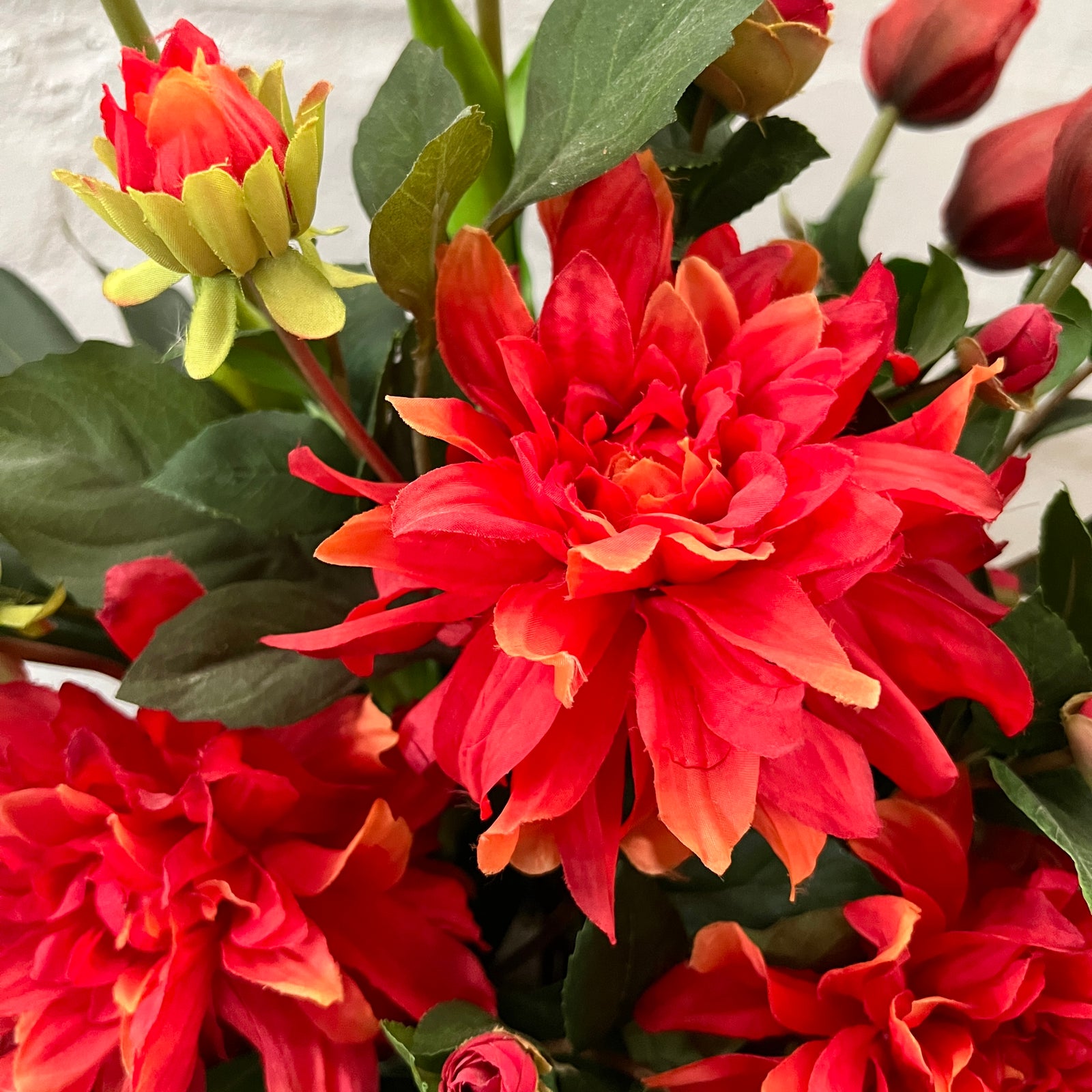 Artificial Floral Arrangement (Ex Rental) Reds Ceramic #3