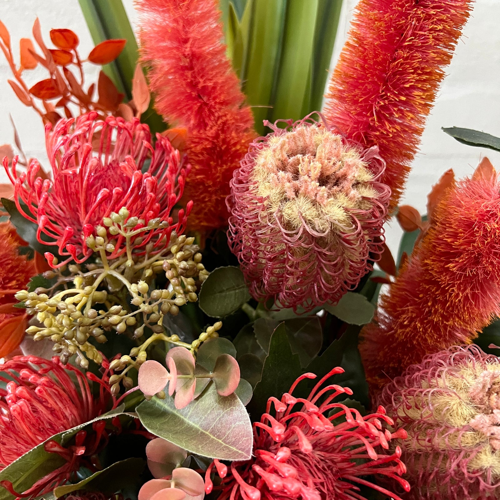Artificial Floral Arrangement (Ex Rental) Reds Ceramic #4