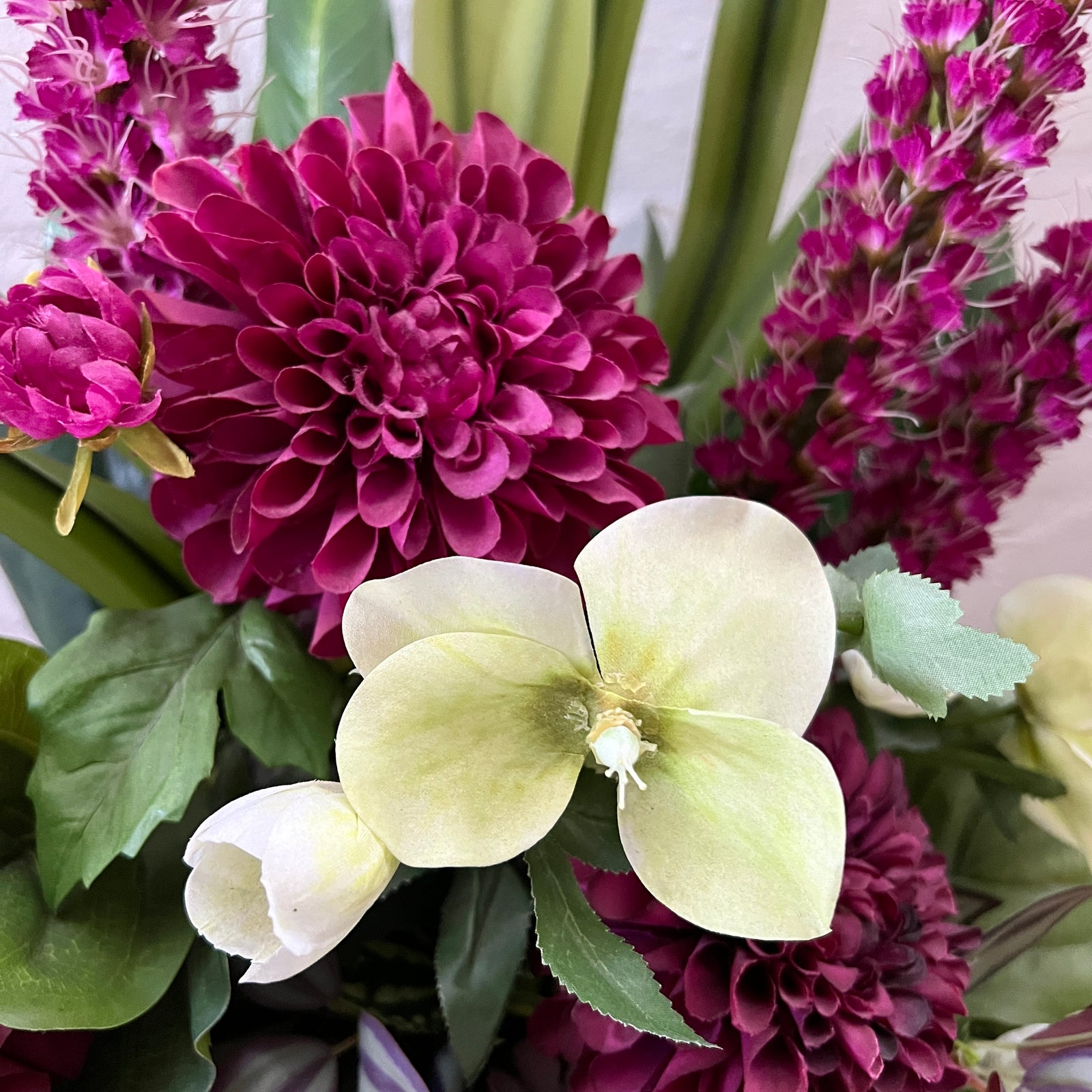 Artificial Floral Arrangement (Ex Rental) Purples Ceramic #3