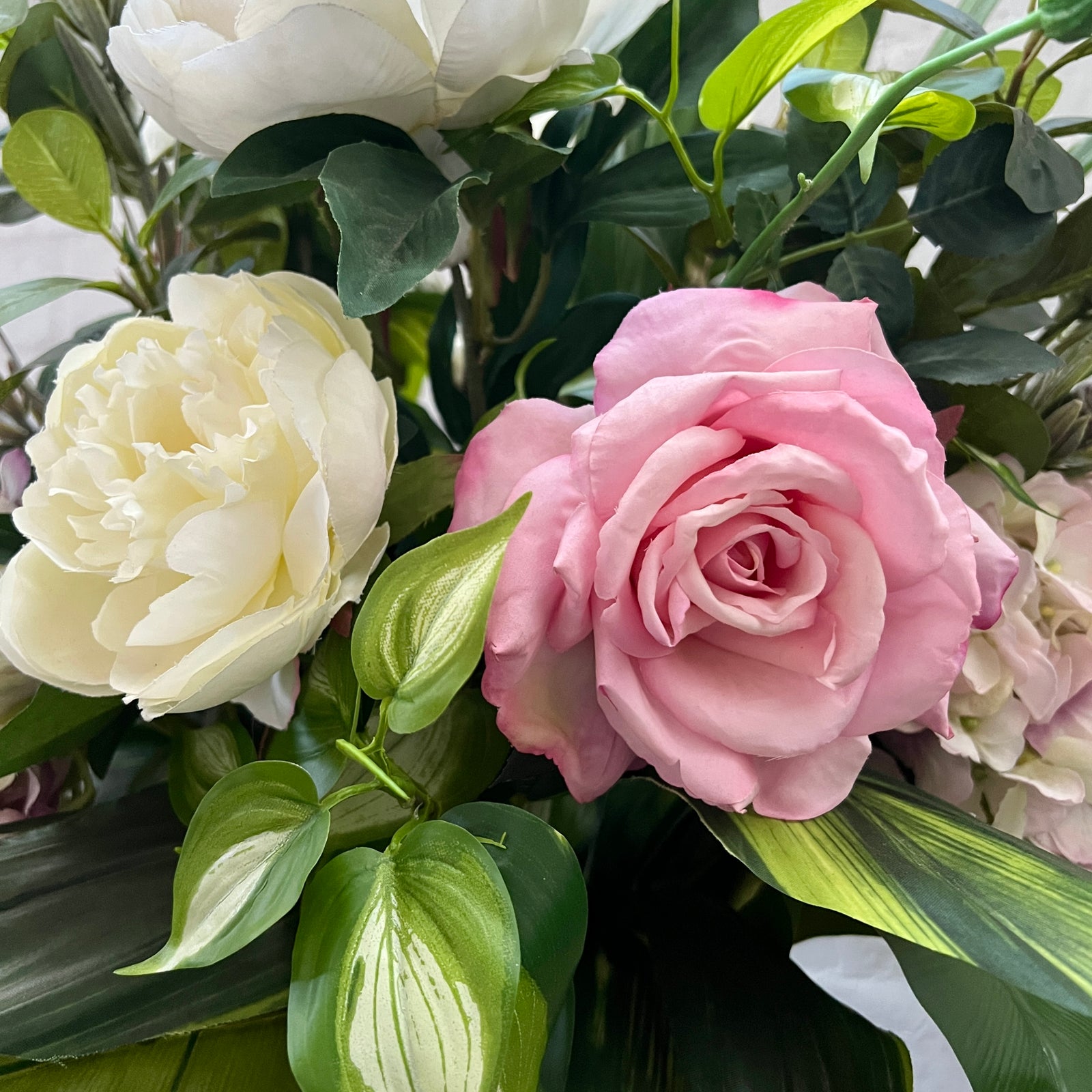 Artificial Floral Arrangement (Ex Rental) Pinks and Whites Ceramic #4