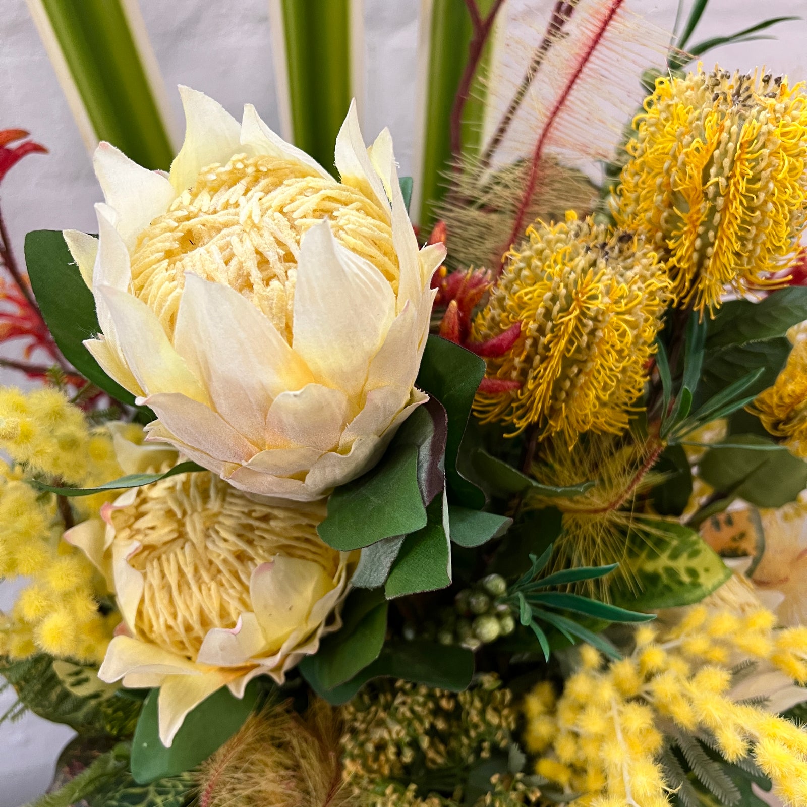 Artificial Floral Arrangement (Ex Rental) Yellows Ceramic #1