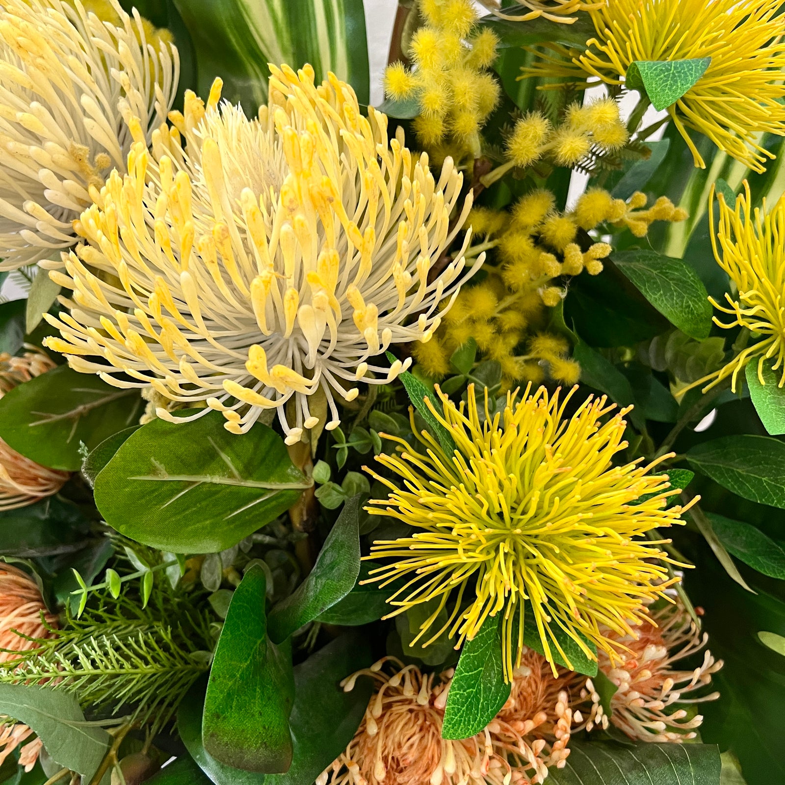 Artificial Floral Arrangement (Ex Rental) Yellows Ceramic #3