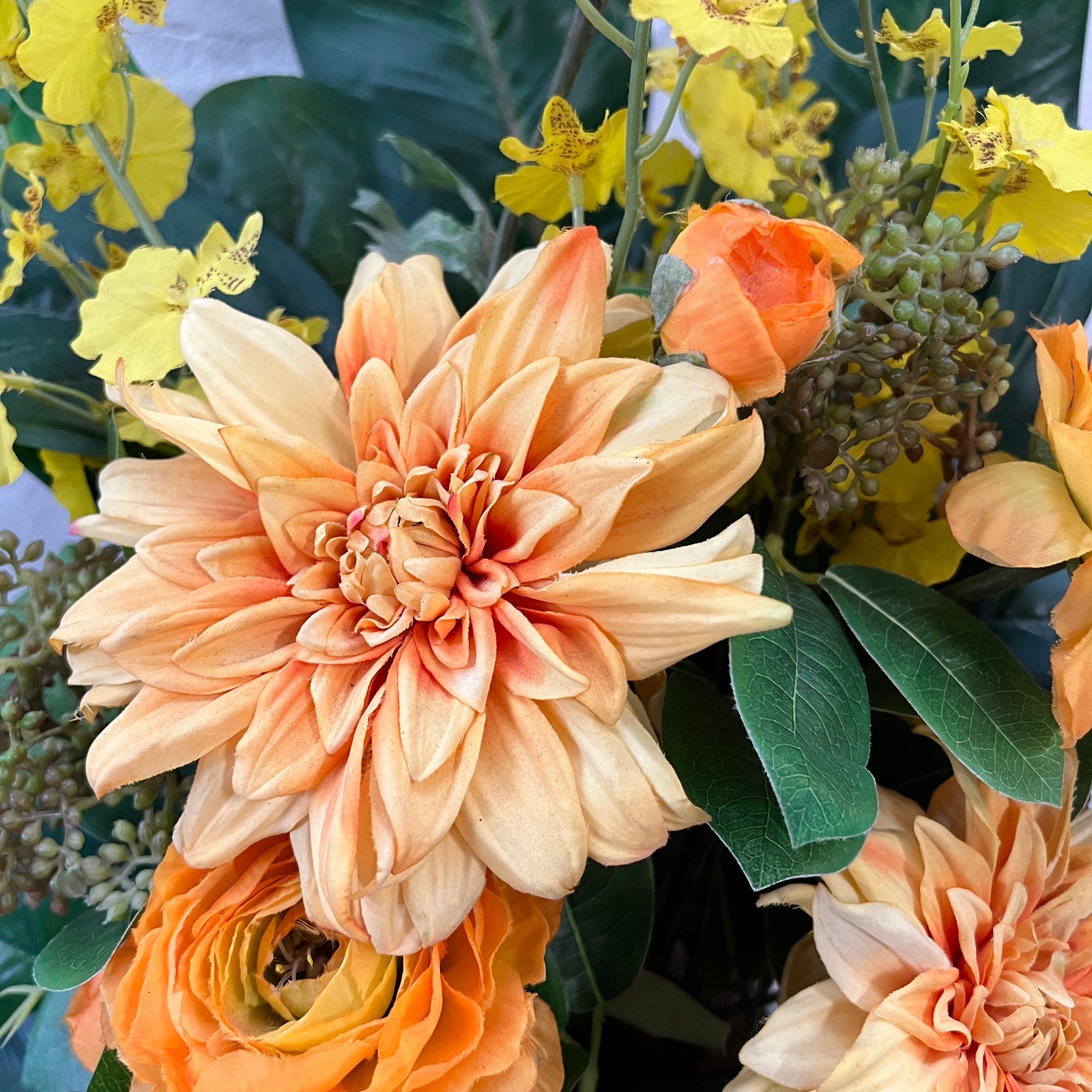Artificial Floral Arrangement (Ex Rental) Oranges Ceramic #3