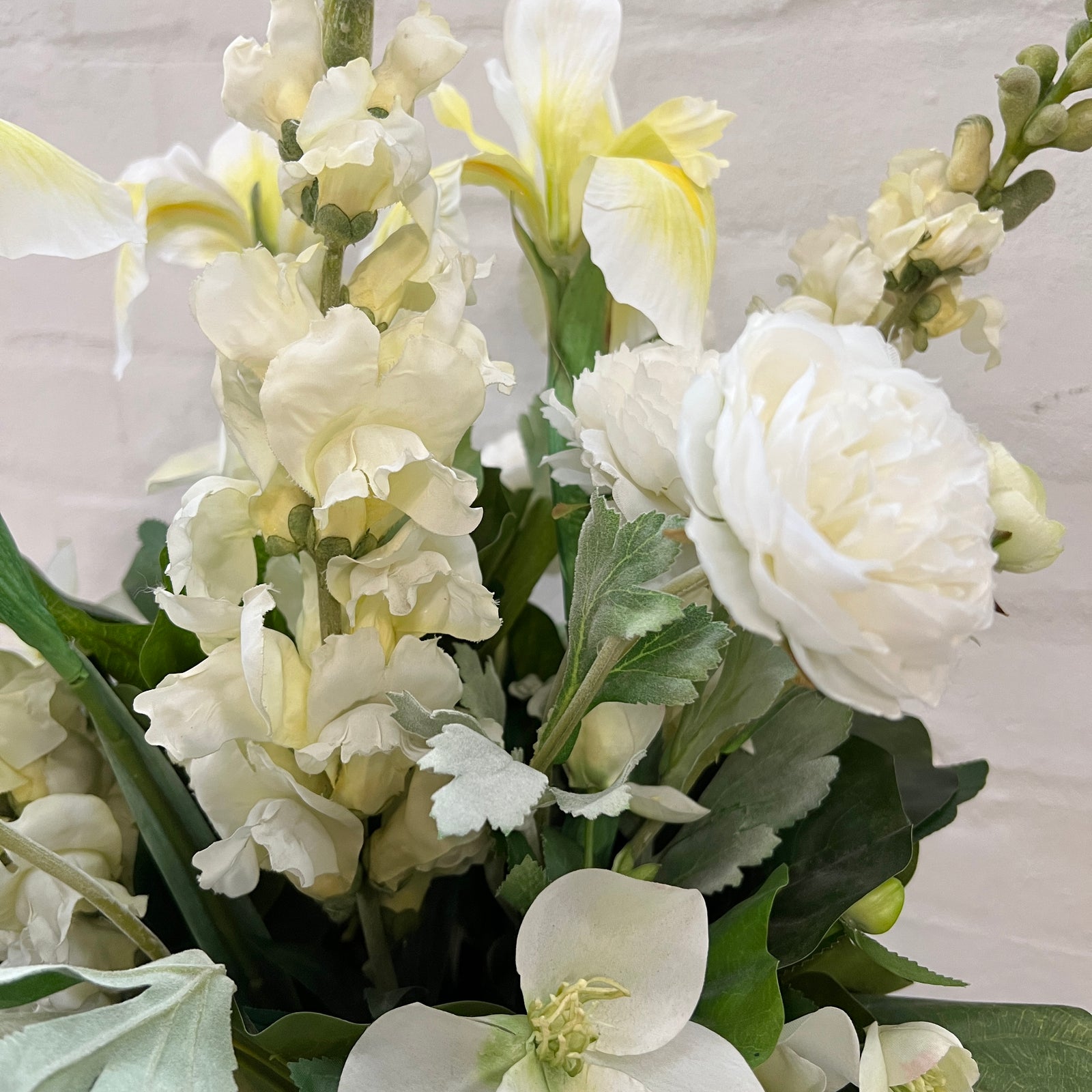 Artificial Floral Arrangement (Ex Rental) Whites Ceramic #1