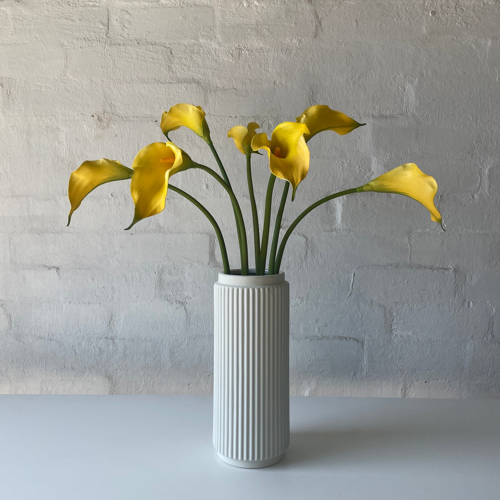 Artificial Yellow Lilies | 7 Stems