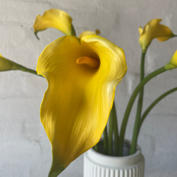 Artificial Yellow Lilies | 7 Stems