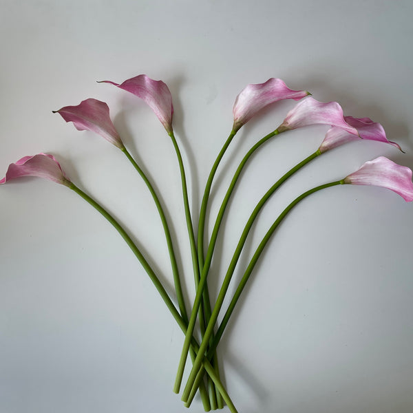 Artificial Pink Lilies | 7 Stems