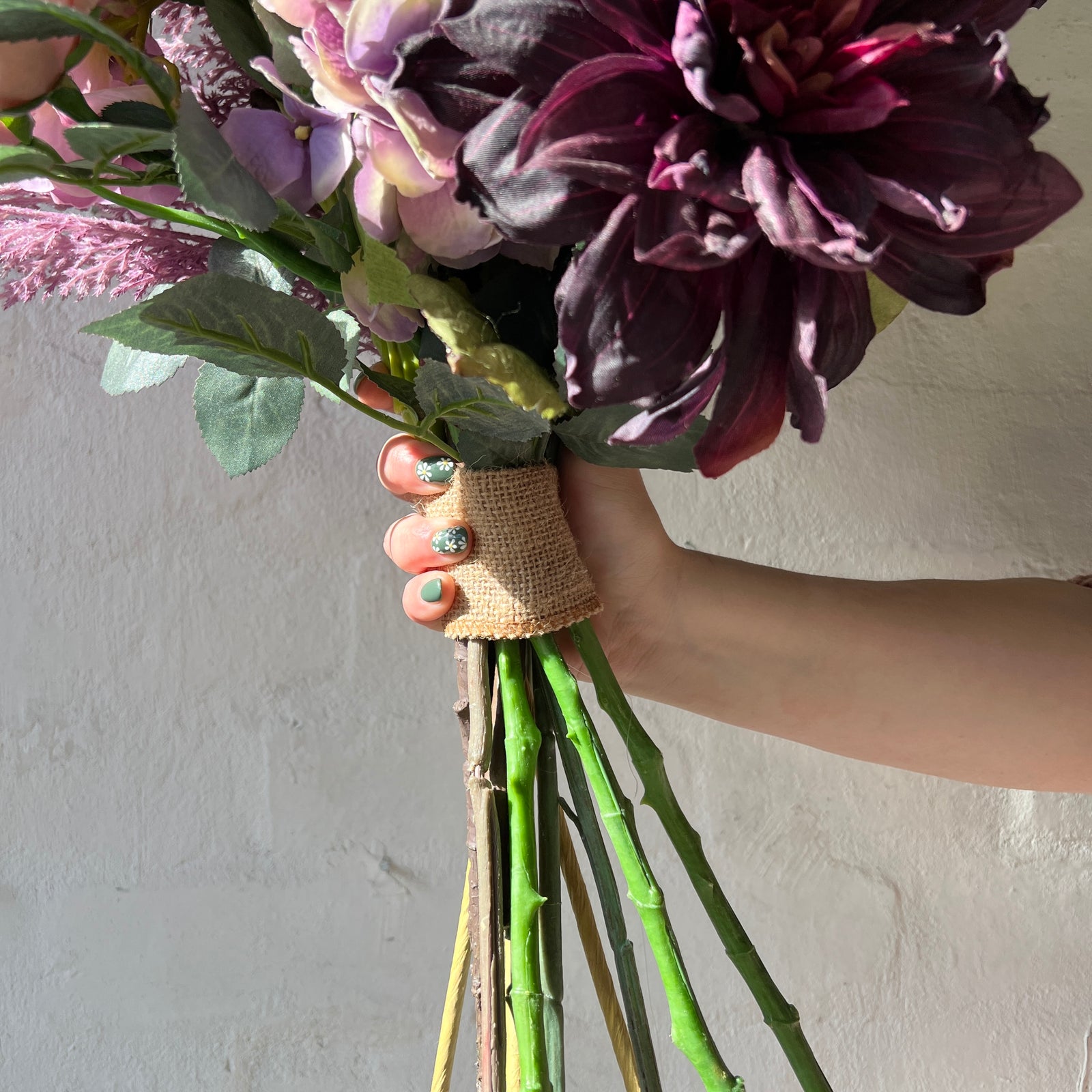 Artificial Floral Arrangement - Light Purples Bunch
