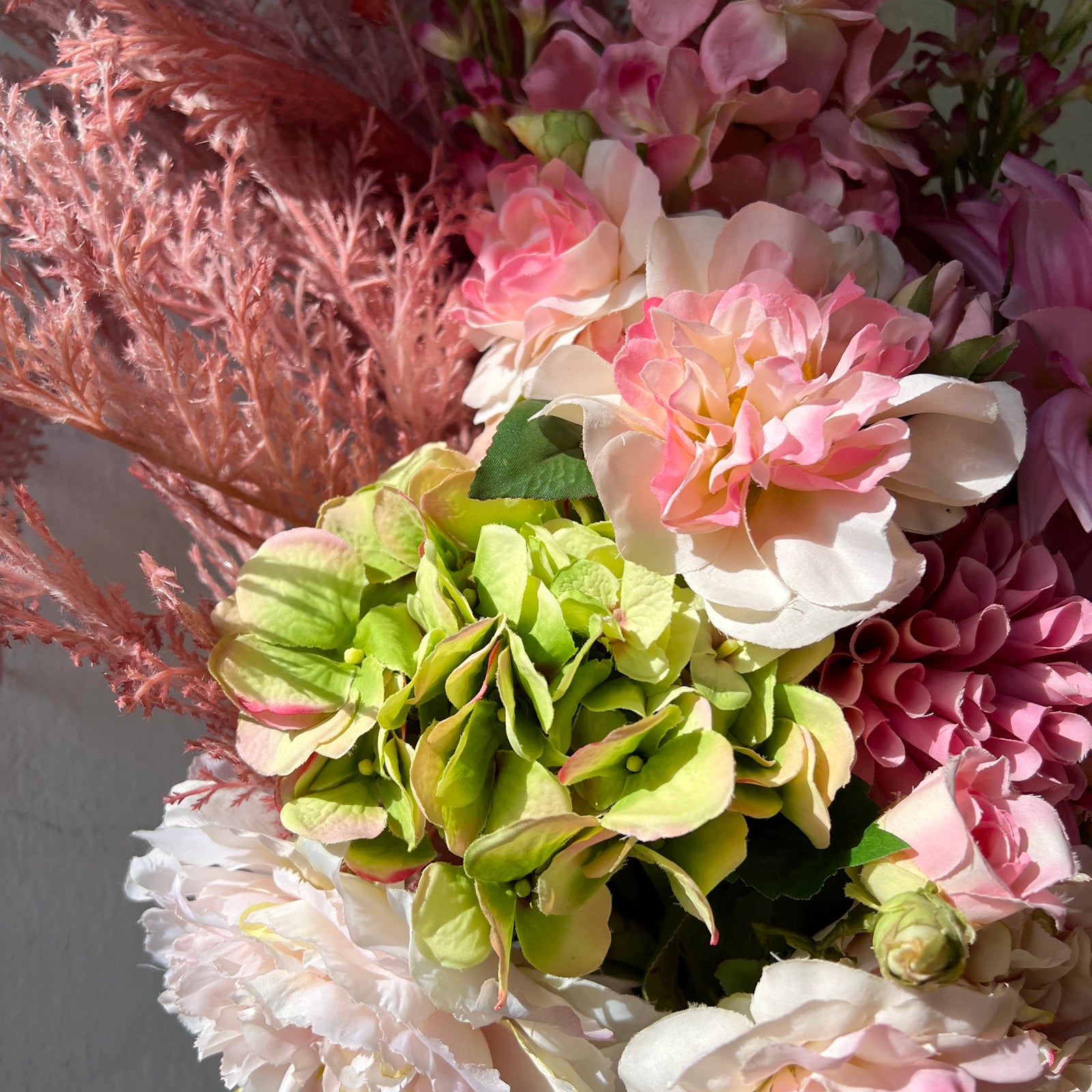 Artificial Floral Arrangement - Pinks Bunch #2