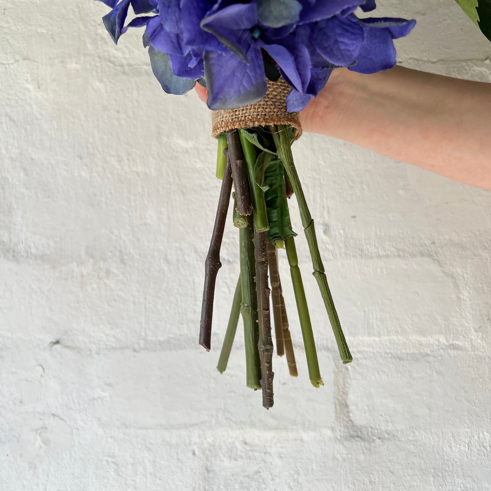 Artificial Floral Arrangement - Blues and Whites Bunch