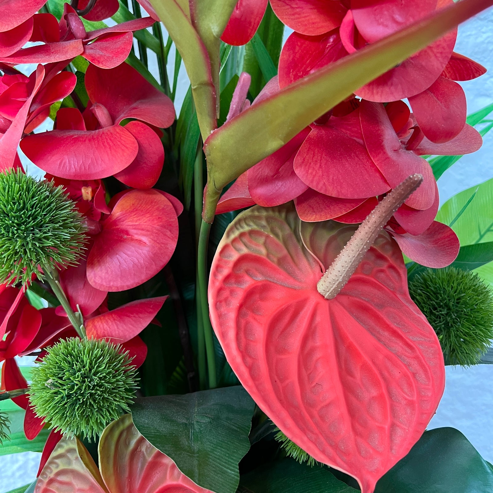 Artificial Floral Arrangement (Ex Rental) Reds Ceramic #5