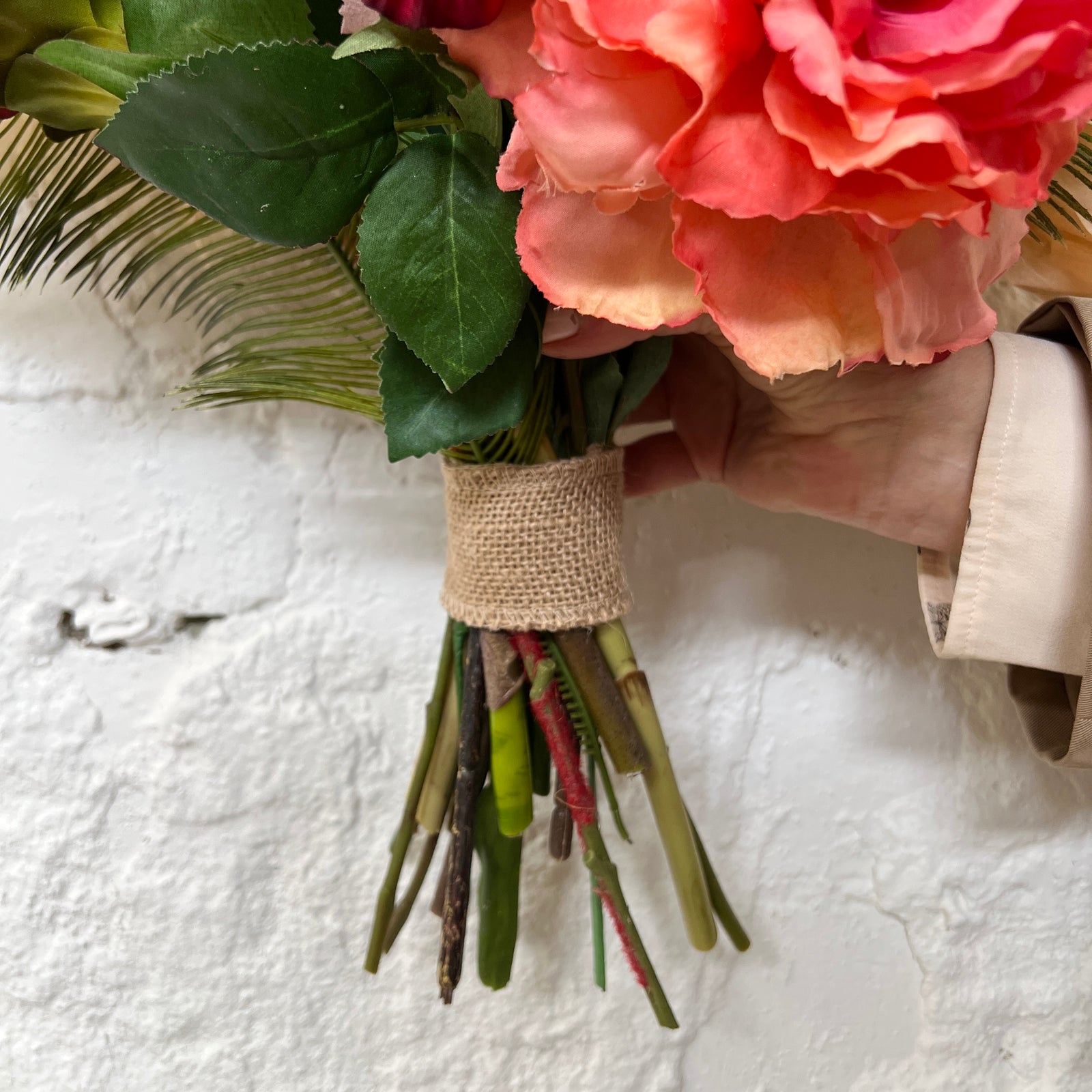 Artificial Floral Arrangement - Reds and Yellows Bunch #2