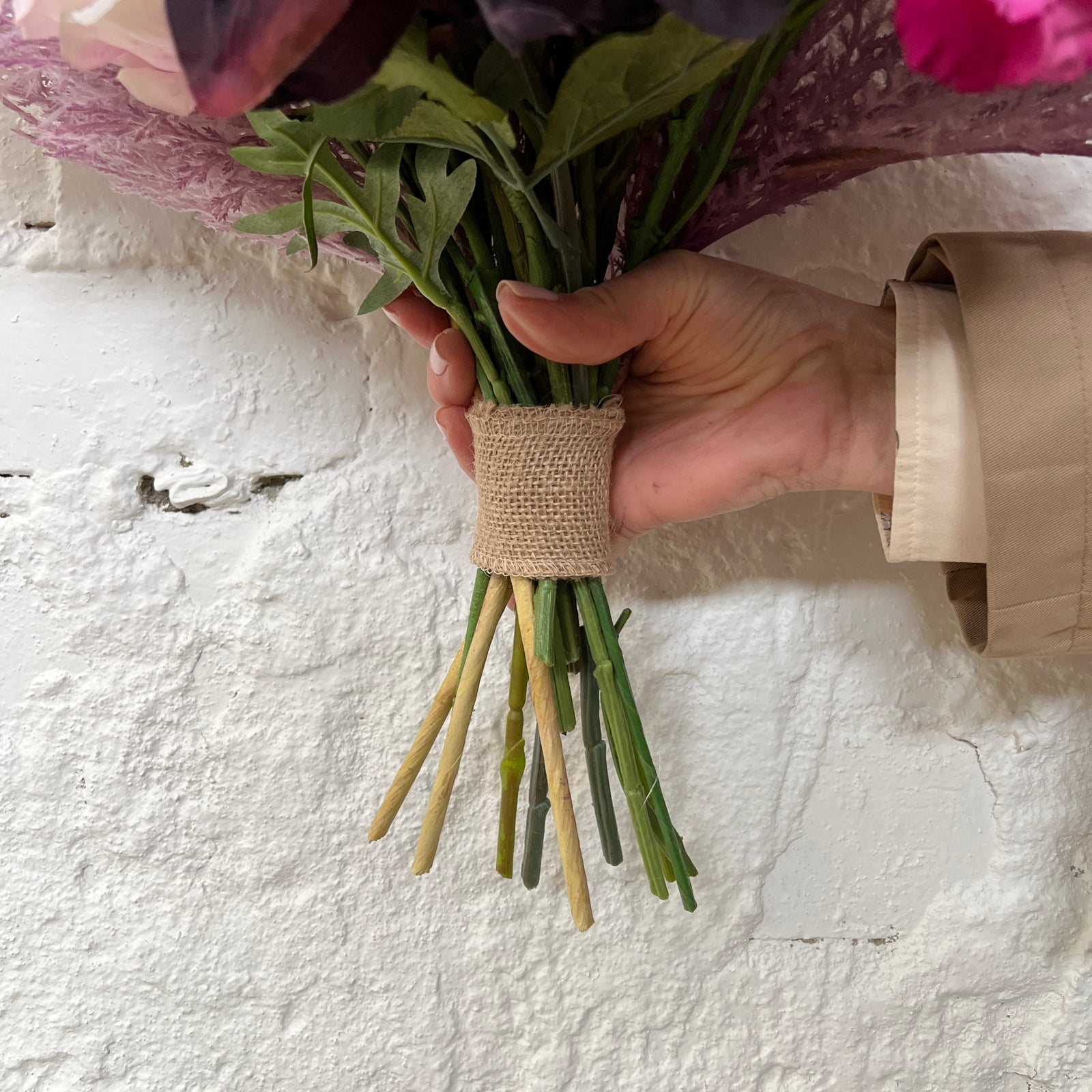 Artificial Floral Arrangement - Purples Bunch #3