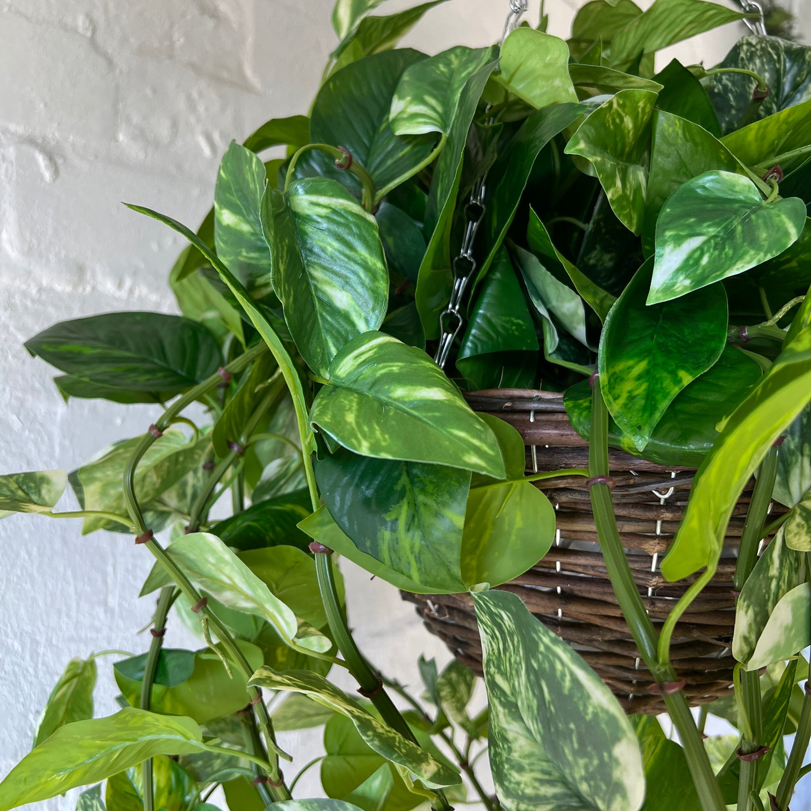 Artificial Pre-Made Giant Pothos Basket | Outdoor