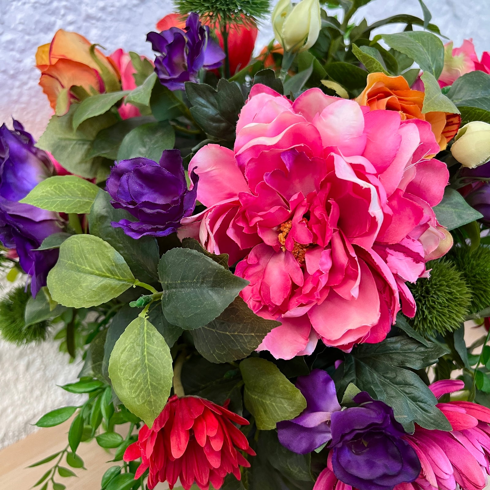 Artificial Floral Arrangement (Ex Rental) Pinks and Purples Ceramic