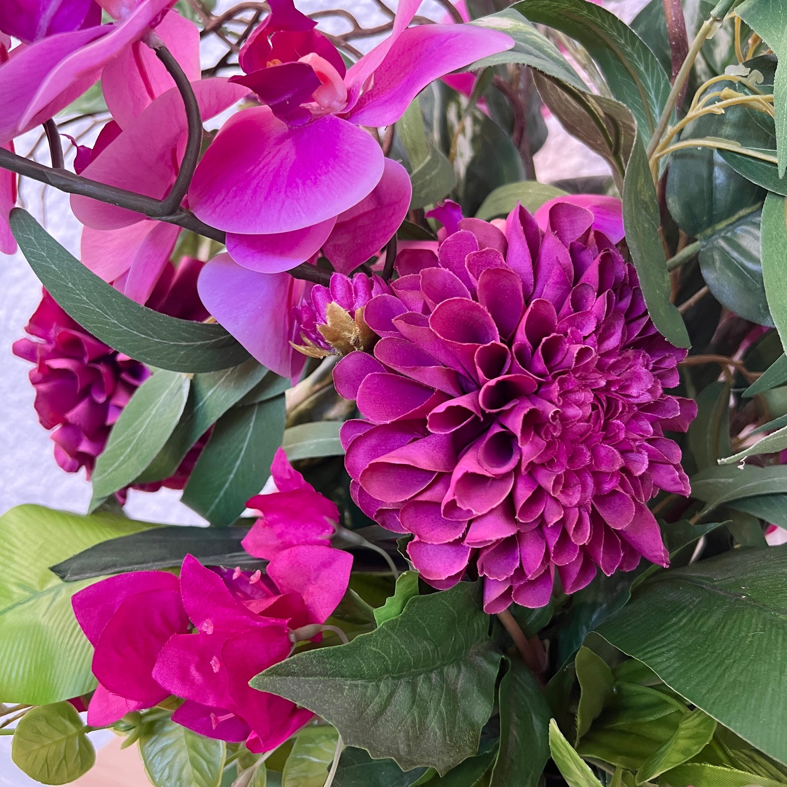 Artificial Floral Arrangement (Ex Rental) Purples Ceramic #4