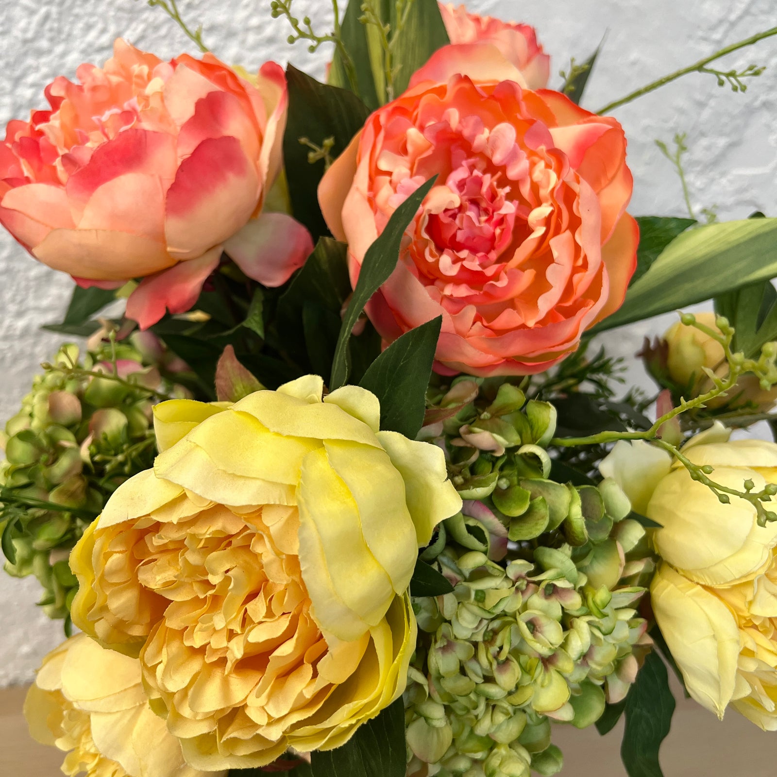 Artificial Floral Arrangement (Ex Rental) Yellows and Pinks