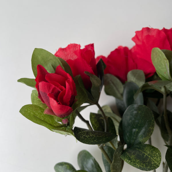 Artificial Red Flower Bunch | 3 Bruches