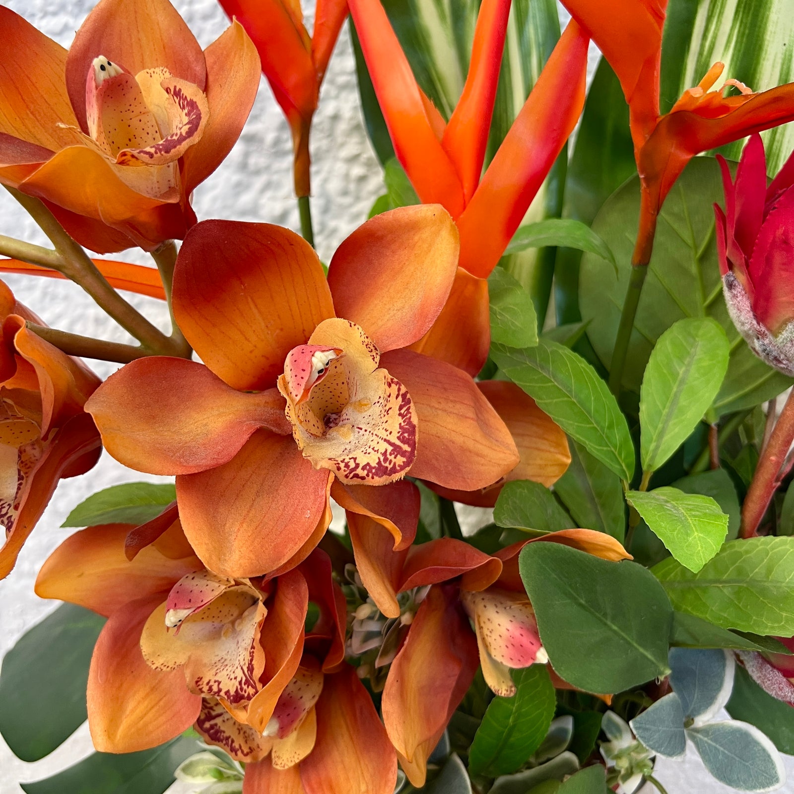 Artificial Floral Arrangement (Ex Rental) Oranges