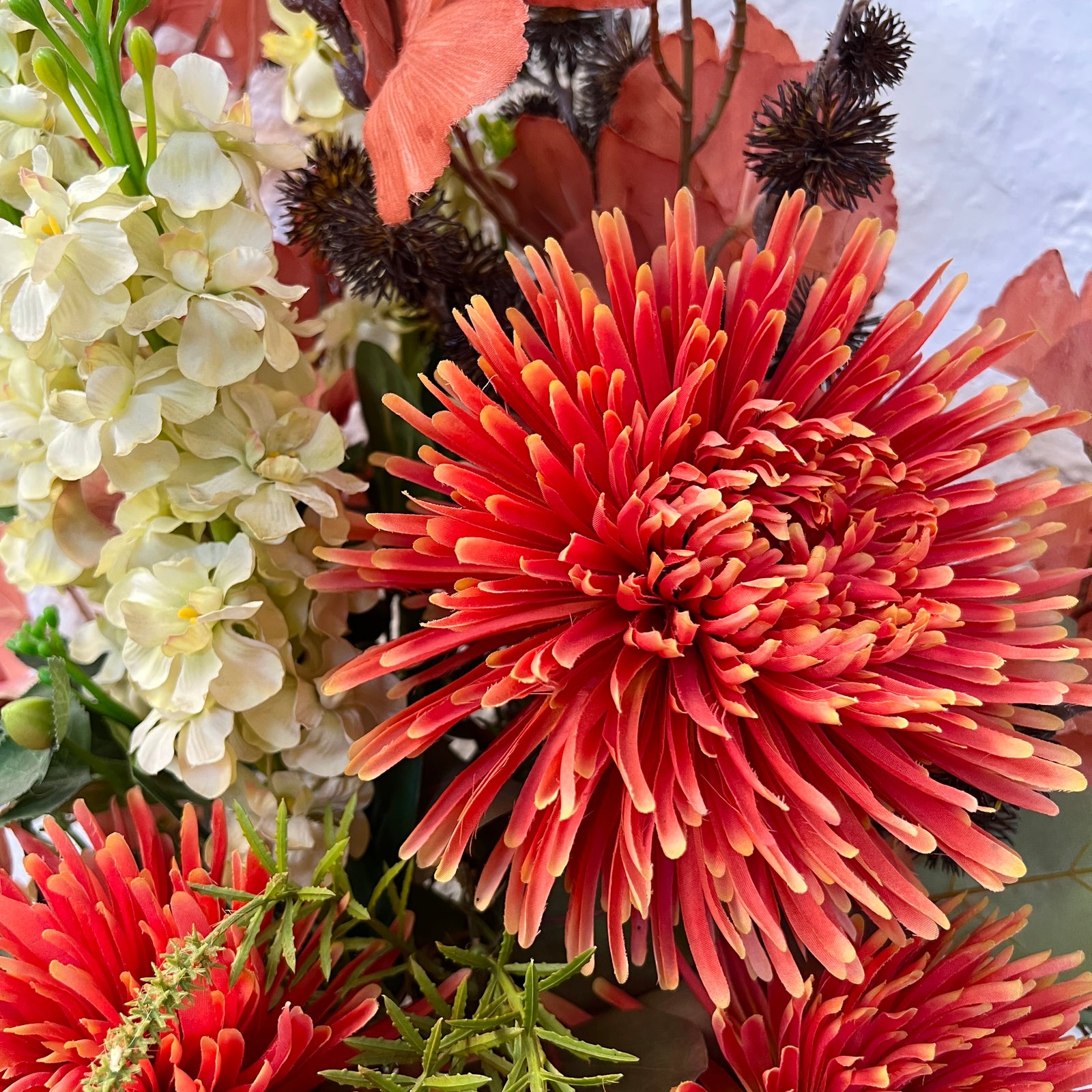 Artificial Floral Arrangement (Ex Rental) Reds Ceramic
