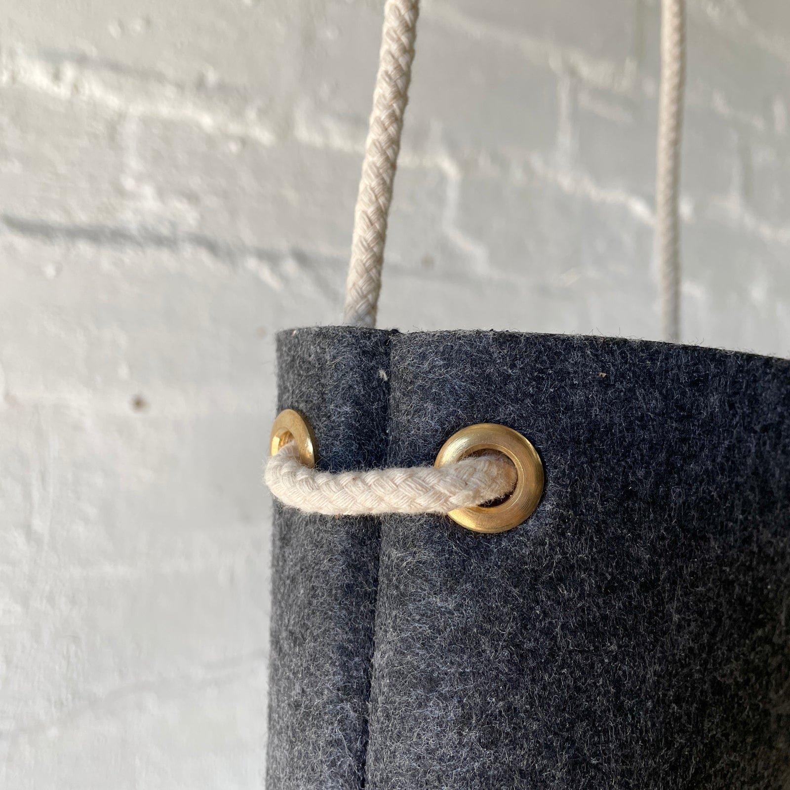 Hanging Plant Pouch | Dark Grey