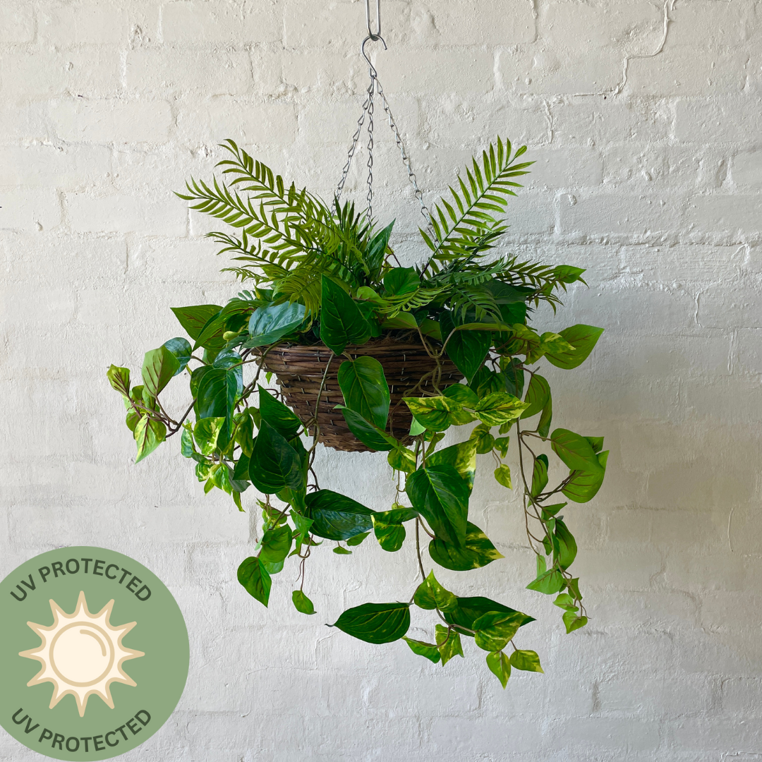 Large Outdoor Mixed Hanging Baskets | UV Protected