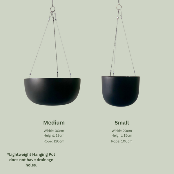 Lightweight Hanging Pot | Black