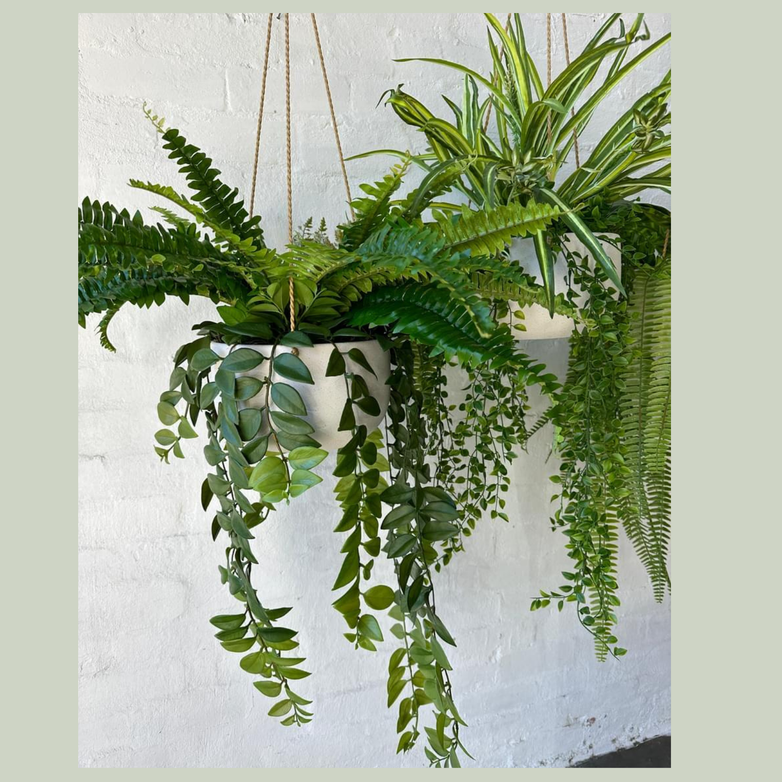 Artificial Pre Made Lush Basket