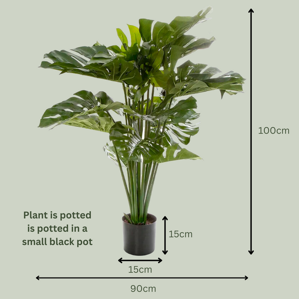 Artificial Monstera Plant | Extra Wide