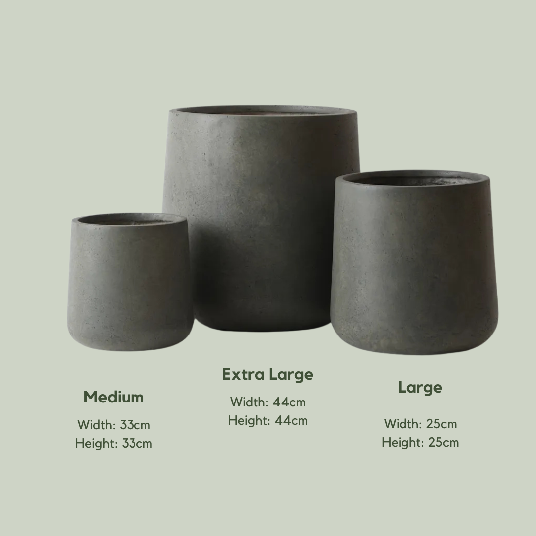 Lightweight Oliver Pot | Slate