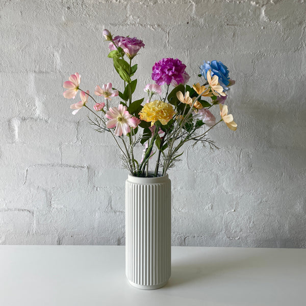 Artificial Pastel Floral Bunch | 9 Stems