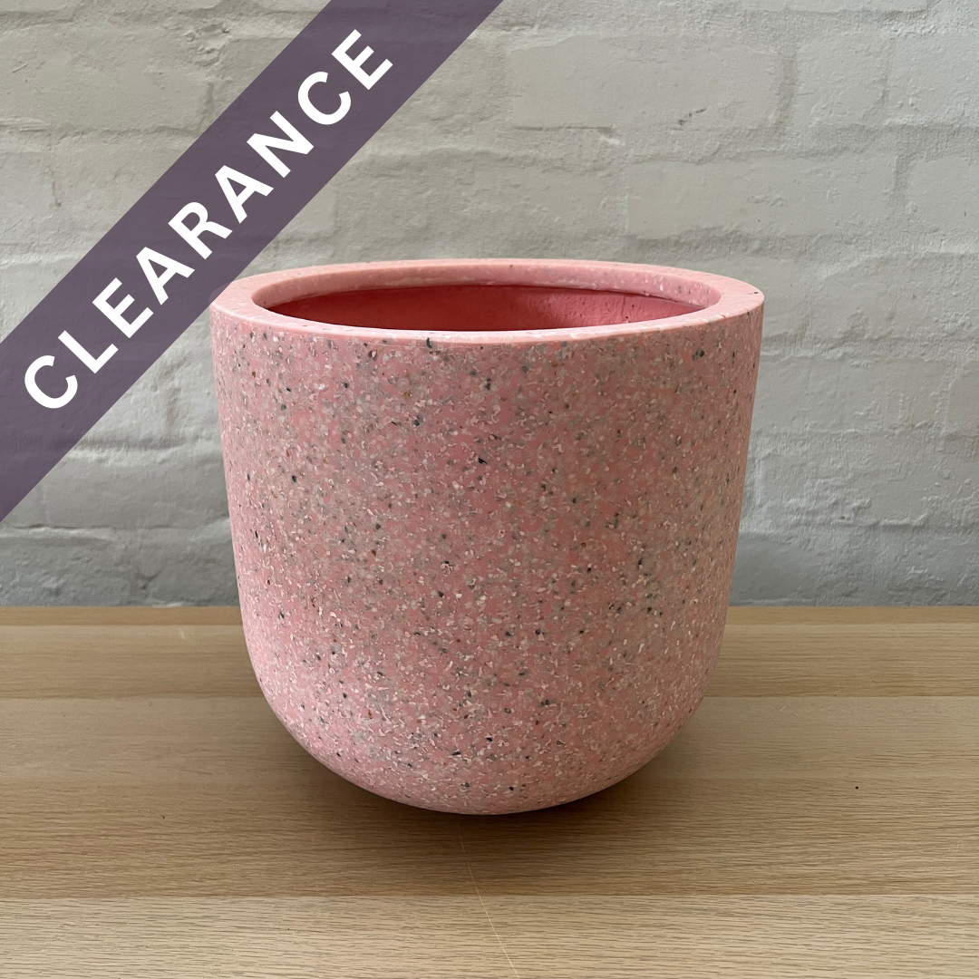Lightweight Bruno Pot | Pink Terrazzo