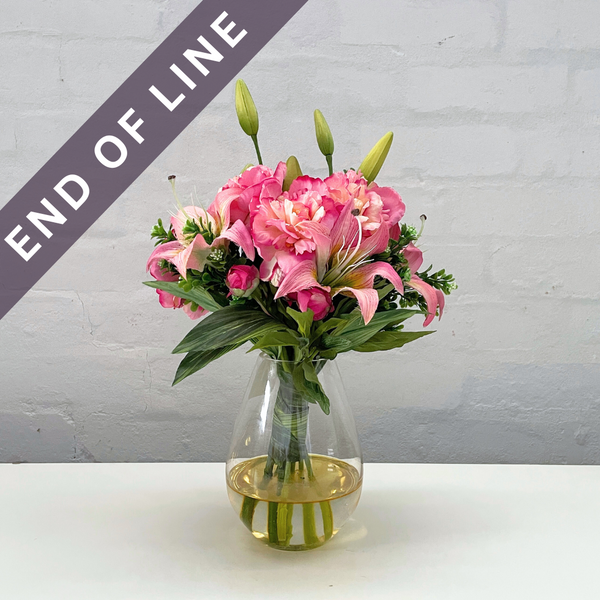 Artificial Floral Arrangement (Ex Rental) - Pinks #4