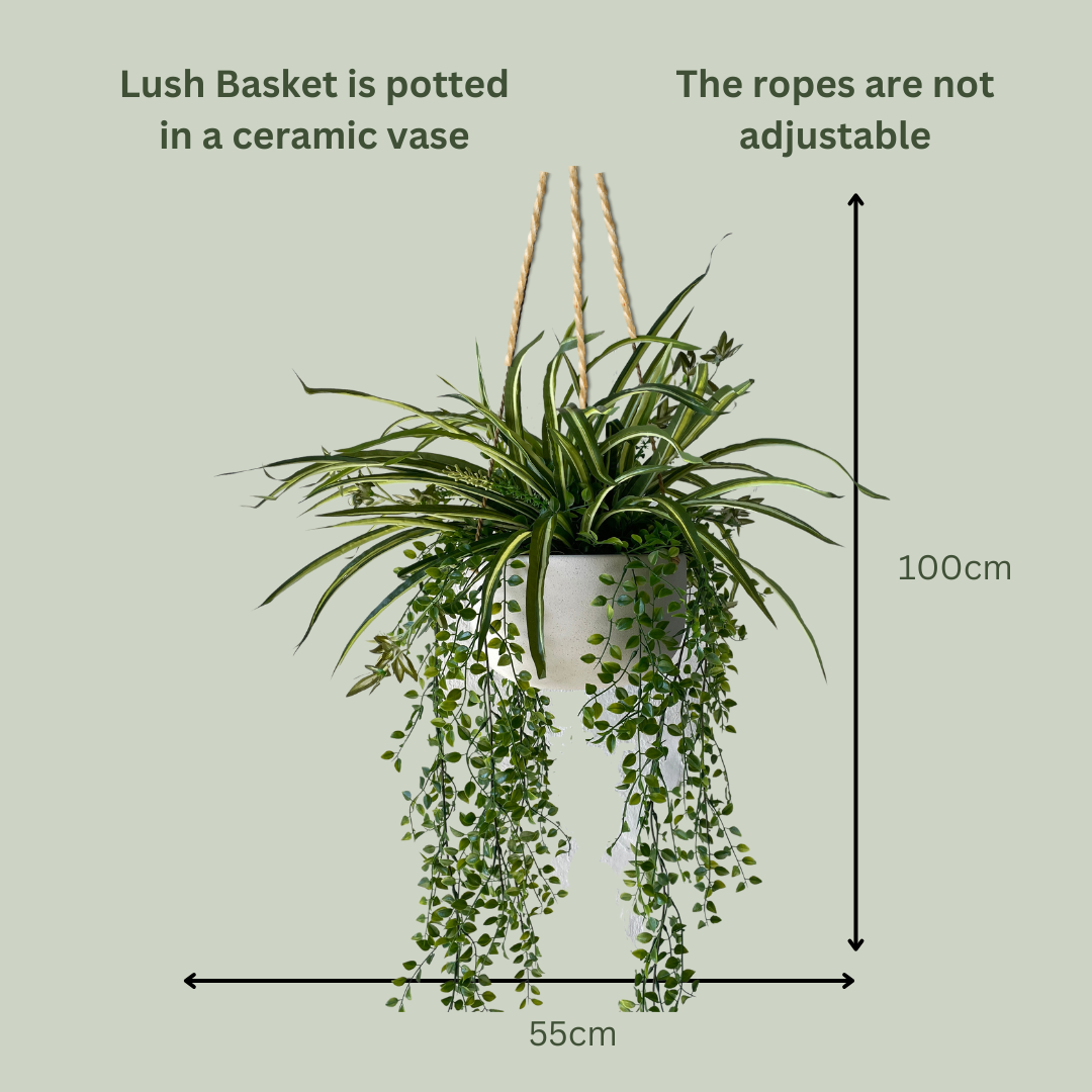 Artificial Pre Made Lush Basket