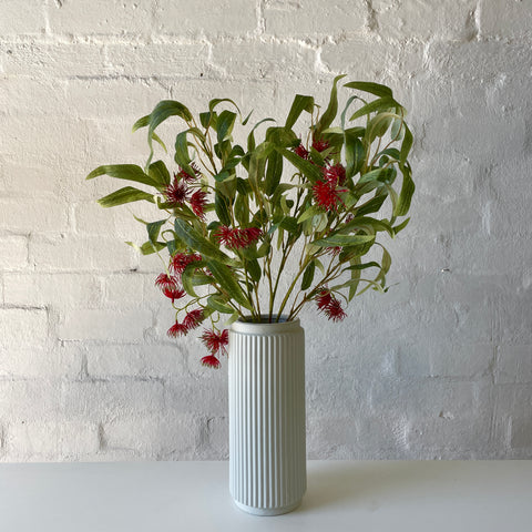 Artificial Red Bottlebrush Stems | 3 Stems