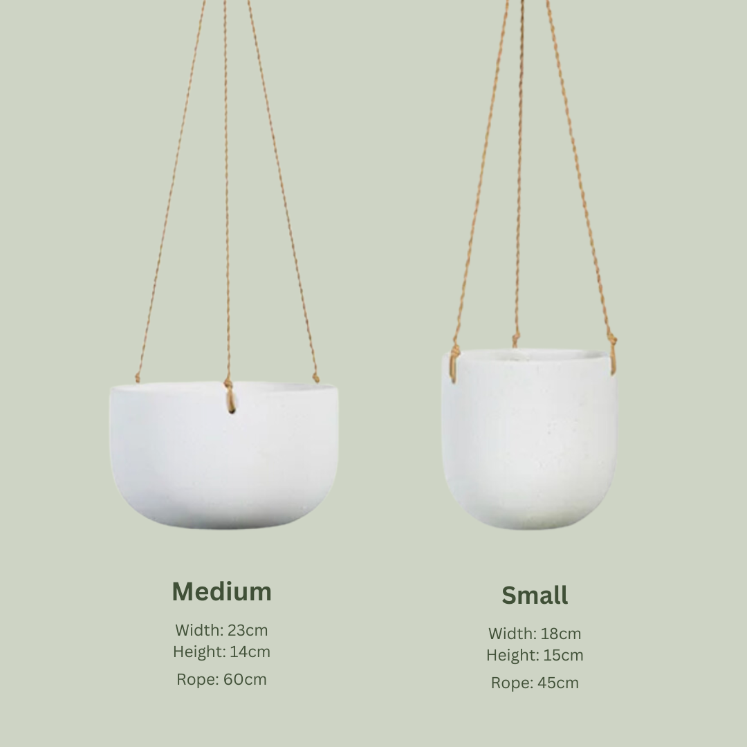 Sadie Hanging Ceramic | White