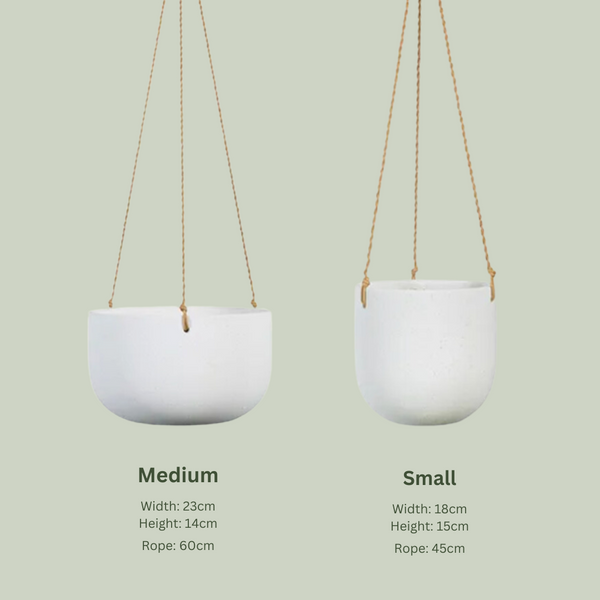 Sadie Hanging Ceramic | White