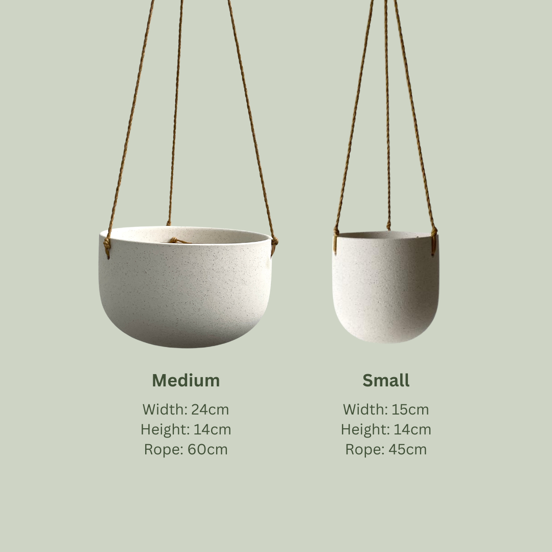 Sadie Hanging Ceramic | White