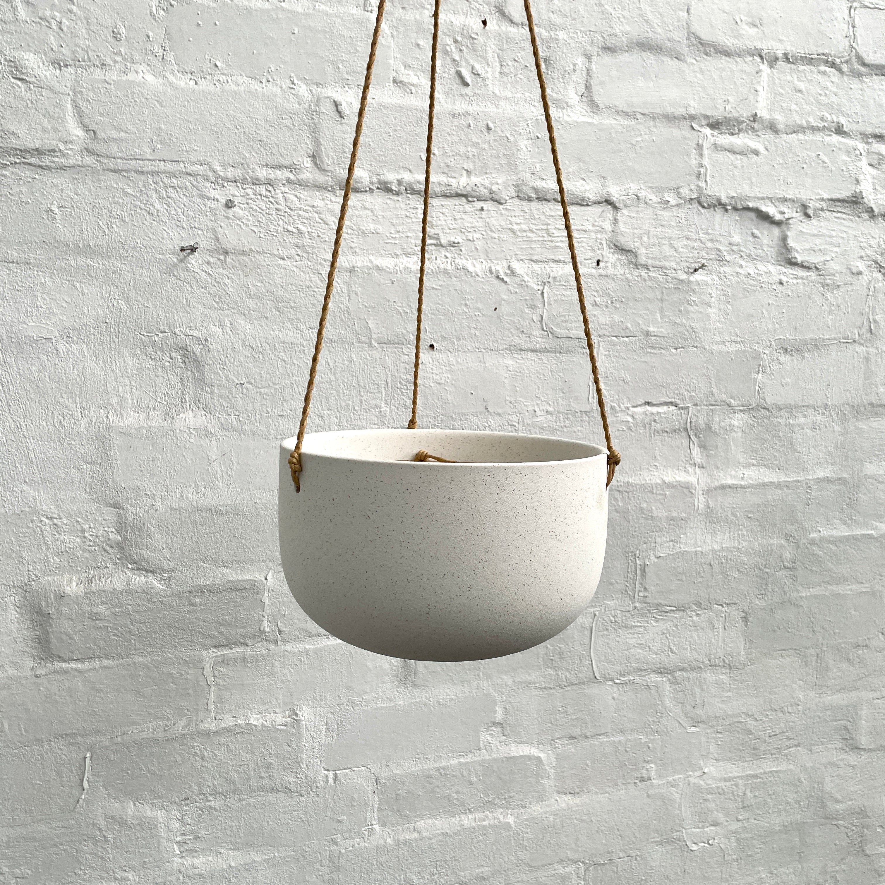 ceramic hanging planter australia White Sadie Hanging Ceramic