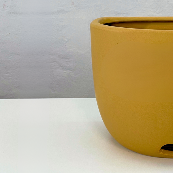 Mustard Scoop Wall Planter