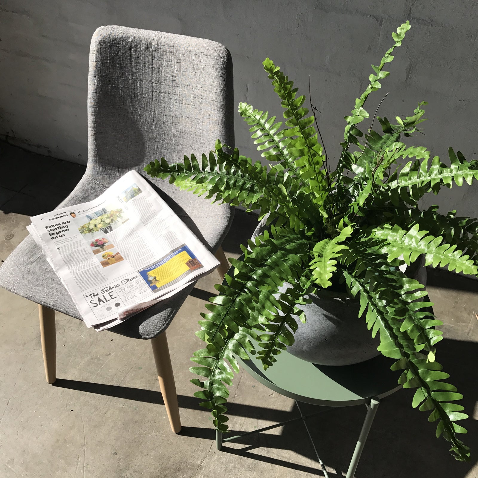 Artificial Boston Fern Plant