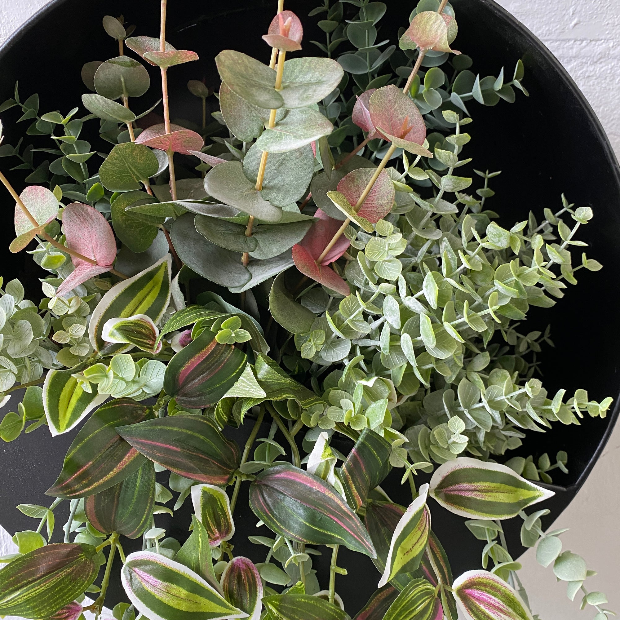 Artificial Native Greenery Design for Wall Planter