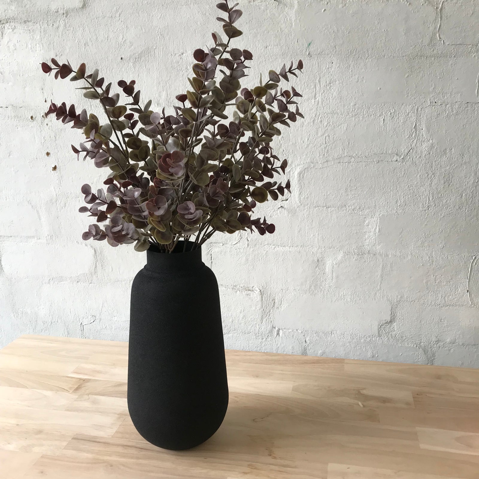 Artificial Purple Eucalyptus Bush | 2 Stems