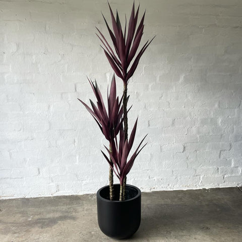 Artificial Yucca Tree | Burgundy